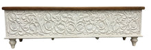 Carved storage / blanket box