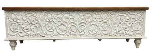 Carved storage / blanket box