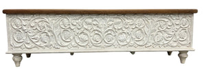 Carved storage / blanket box