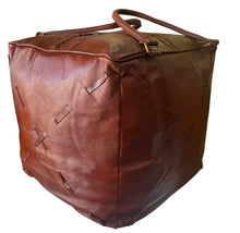 Quality leather ottoman