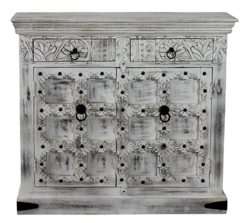 2 door 2 drawer narrow cabinet