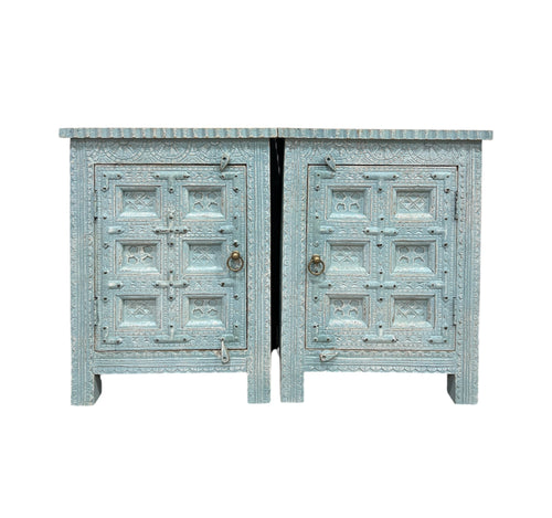 Carved bedside