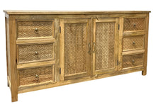 Natural Carved Sideboard