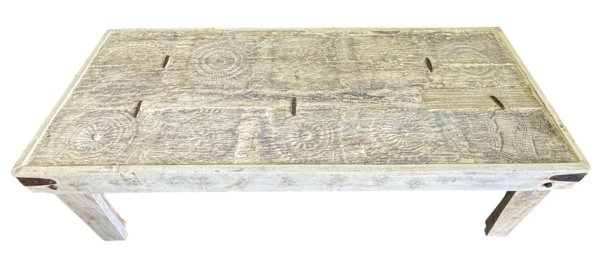 Old door coffee table