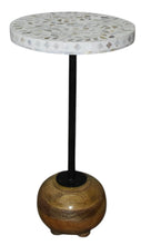 Round inlay sidetable