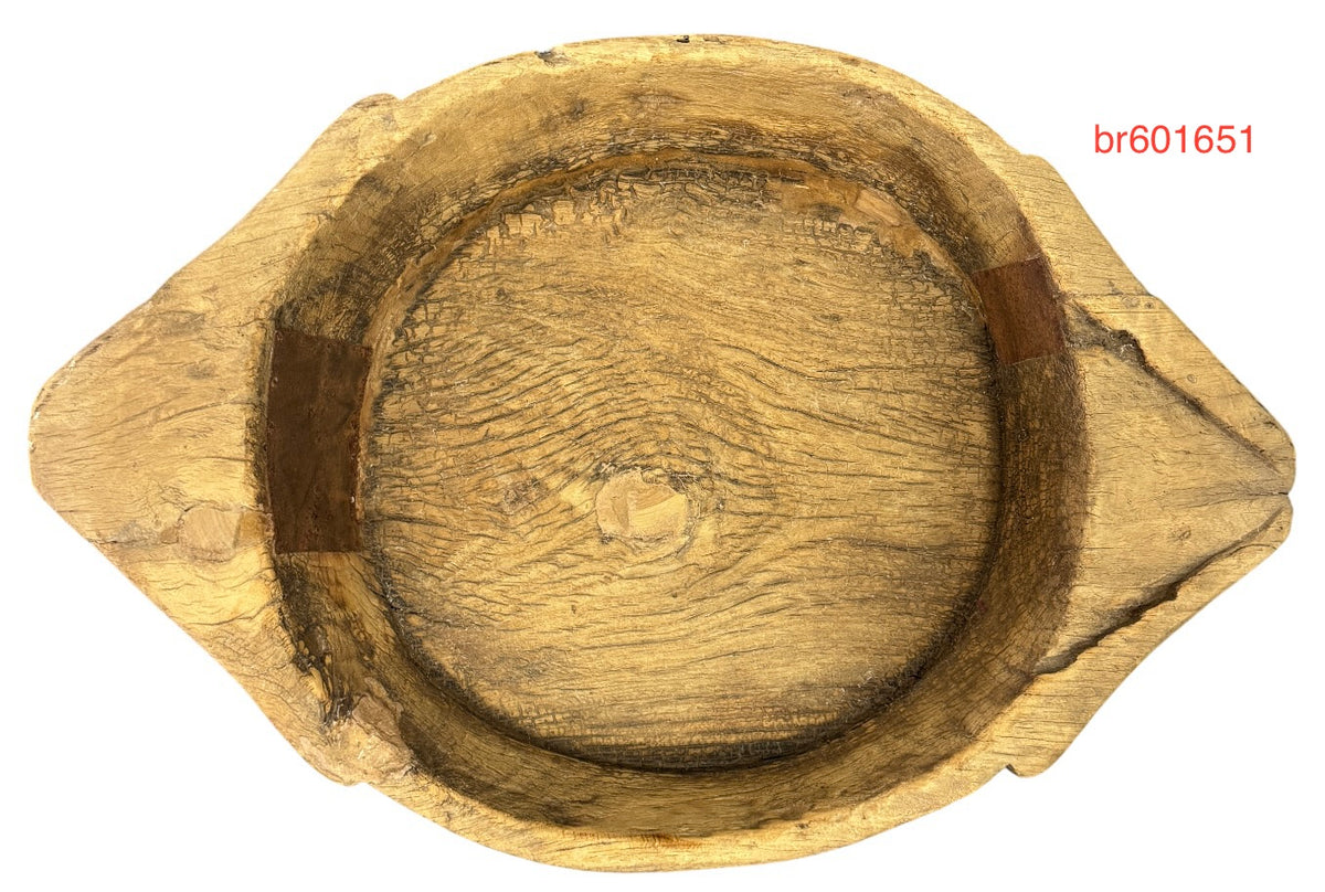 Large vintage teak bowl
