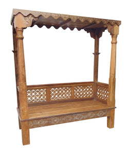 Teak wood canopy daybed