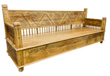 Wooden carved sofa / day bed