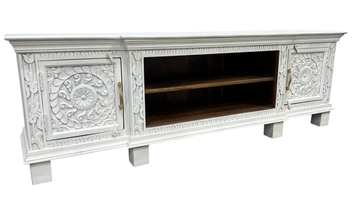 Carved T V Unit