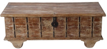 Rustic teak blanket box