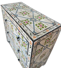 Hand-painted chest of drawer