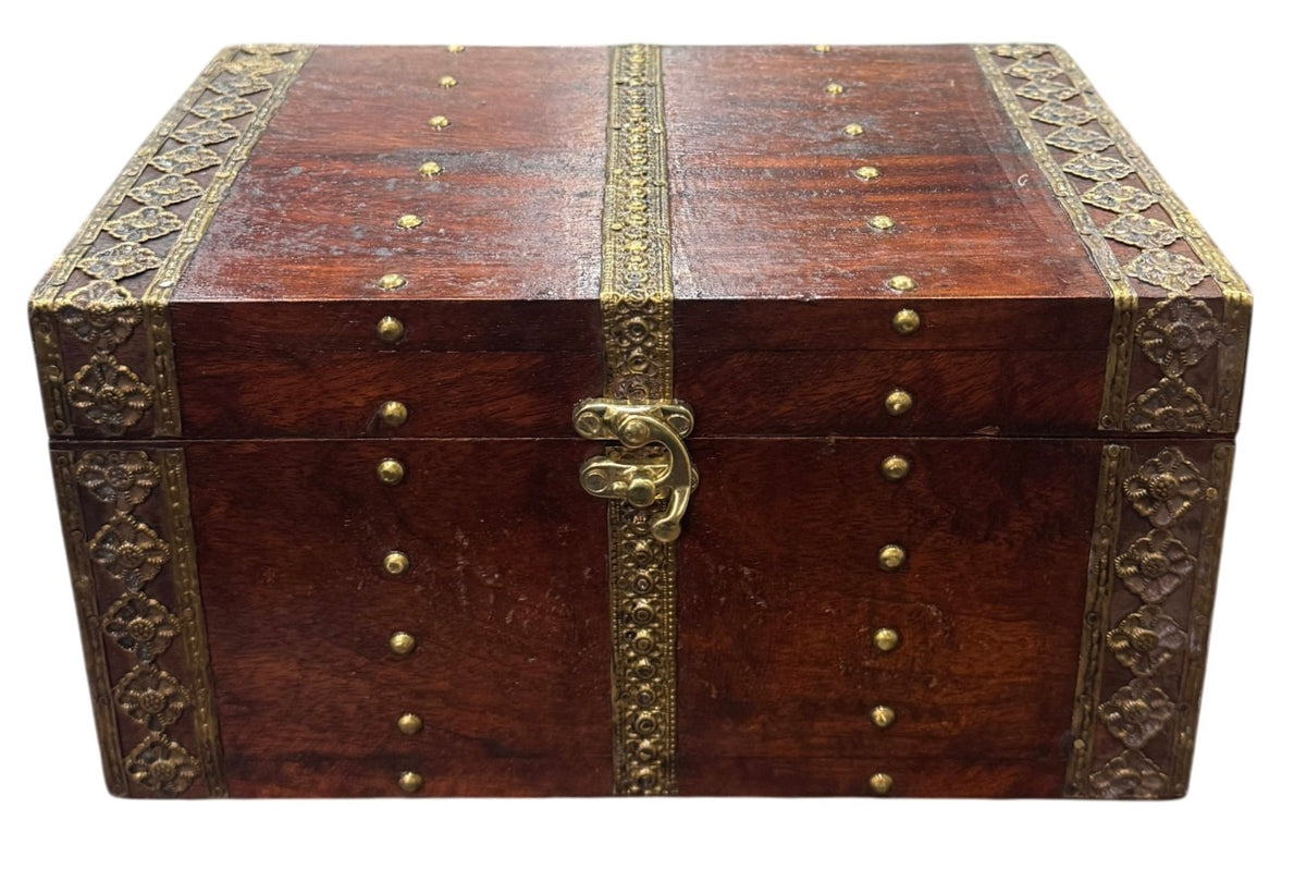 Timber brass box