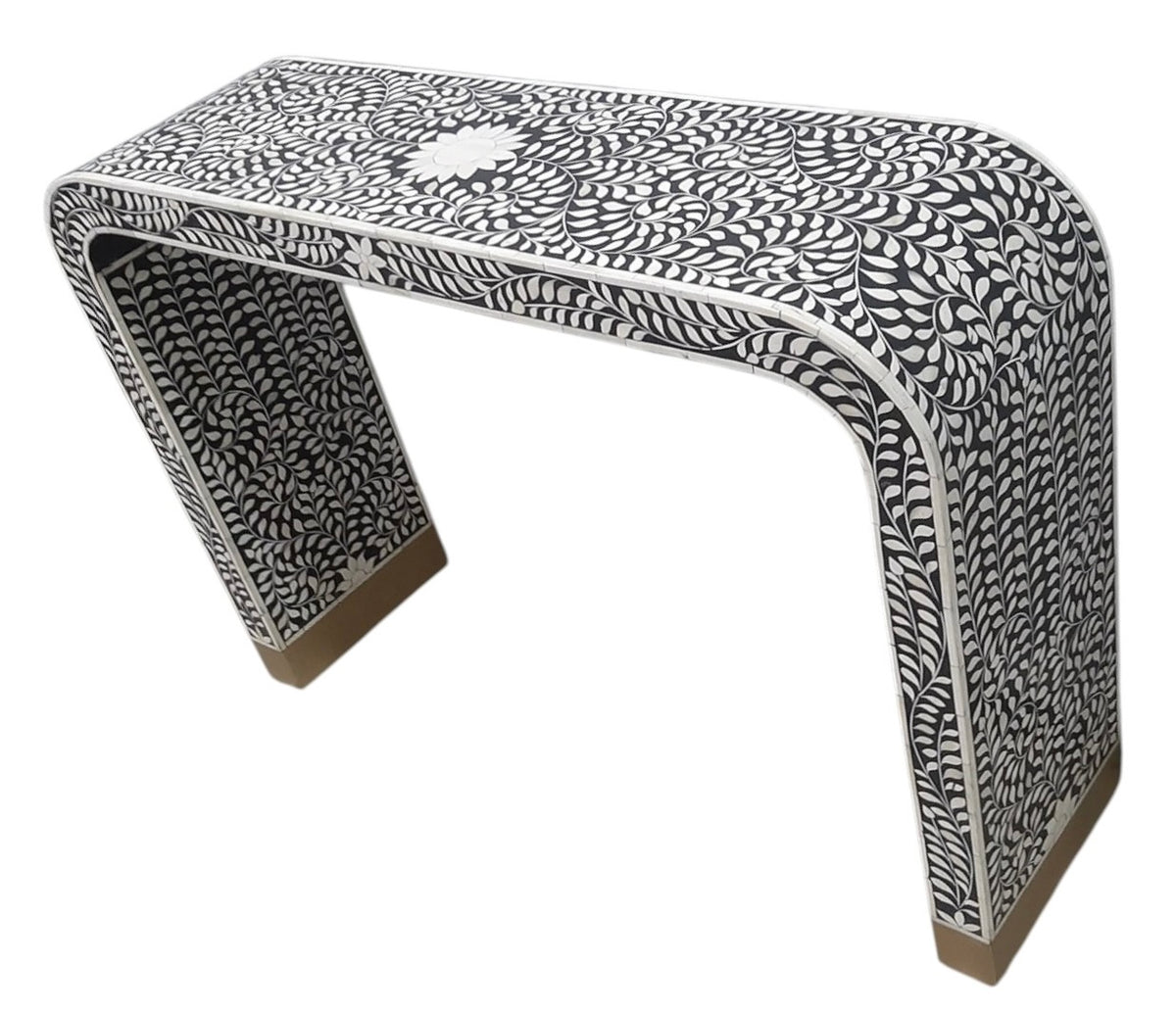 Bone inlay console