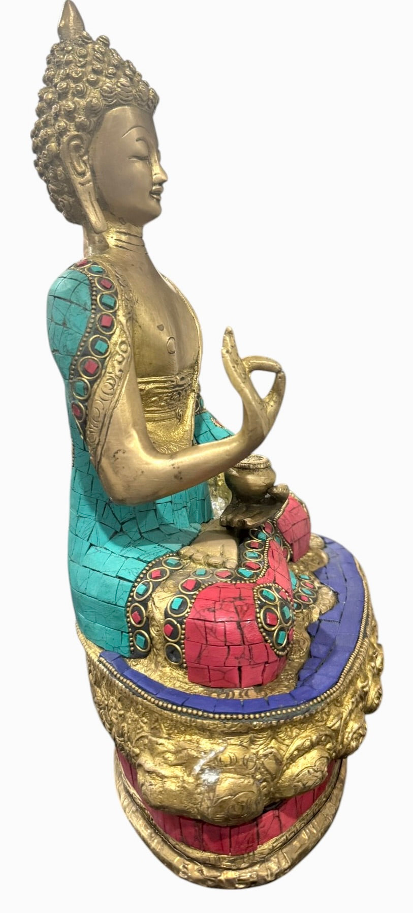 Brass Buddha statue