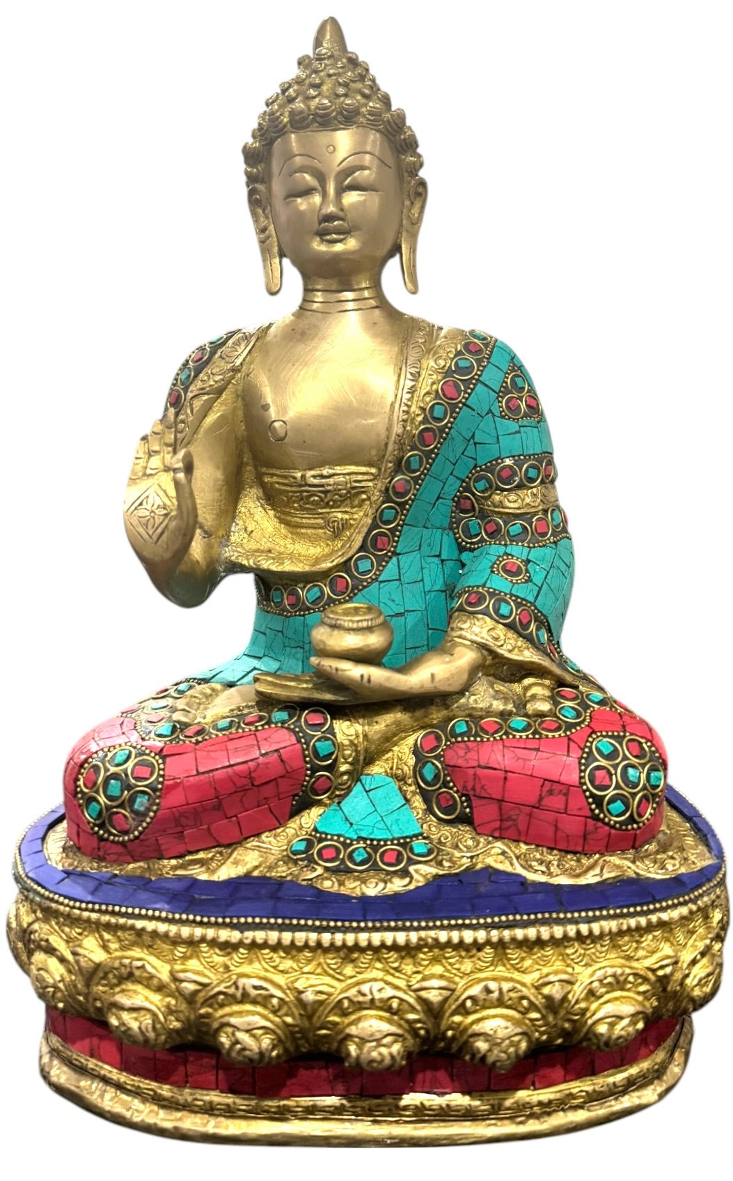 Brass Buddha statue
