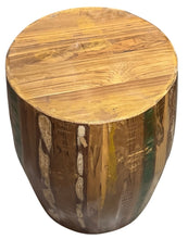 Recycled teak stool