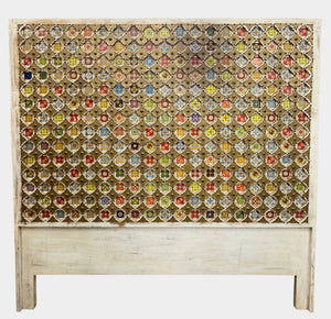 Vintage tiled bedhead