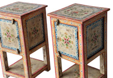 Handpainted bedside / sidetable
