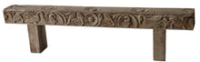 Ultra slim long wooden old door frame bench