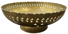Vintage Brass Footed Bowl