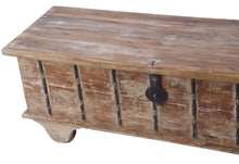 Rustic teak blanket box