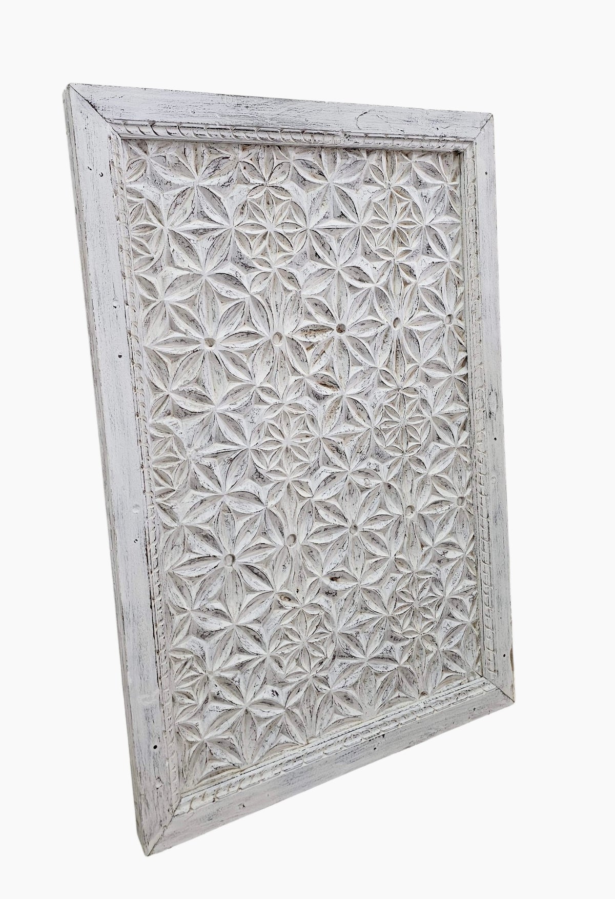 Old teak wall panel