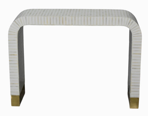Bone inlay console