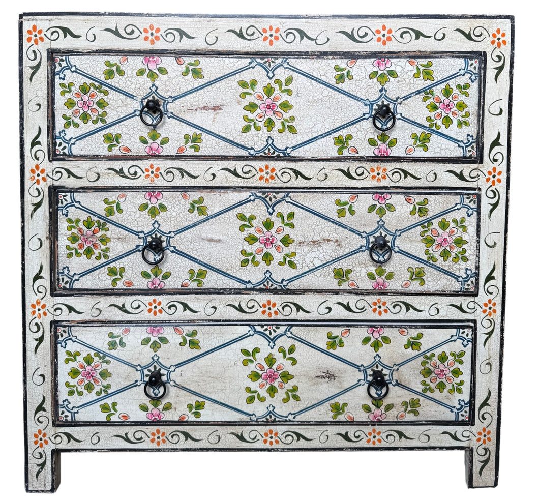Hand-painted chest of drawer