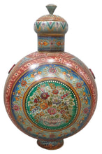 Handpainted metal large pot