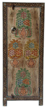 Single door hand painted cabinet