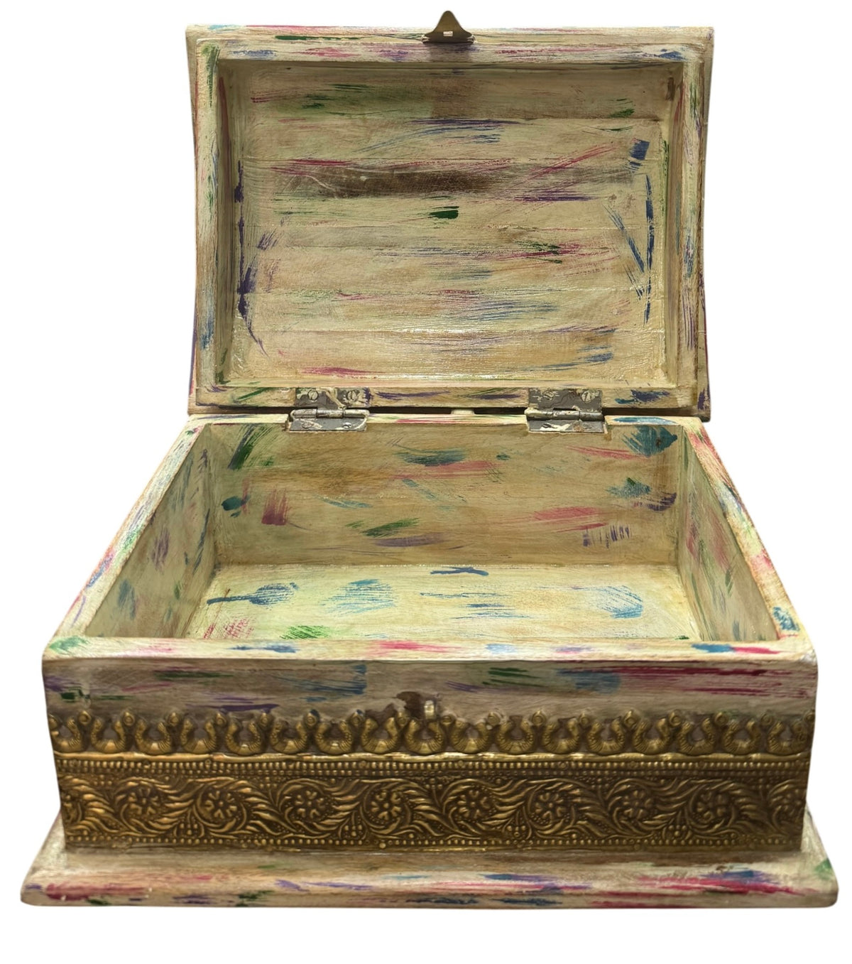 Brass timber box