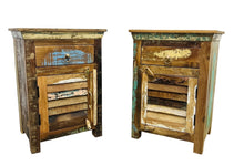 Reclaimed wood bedside