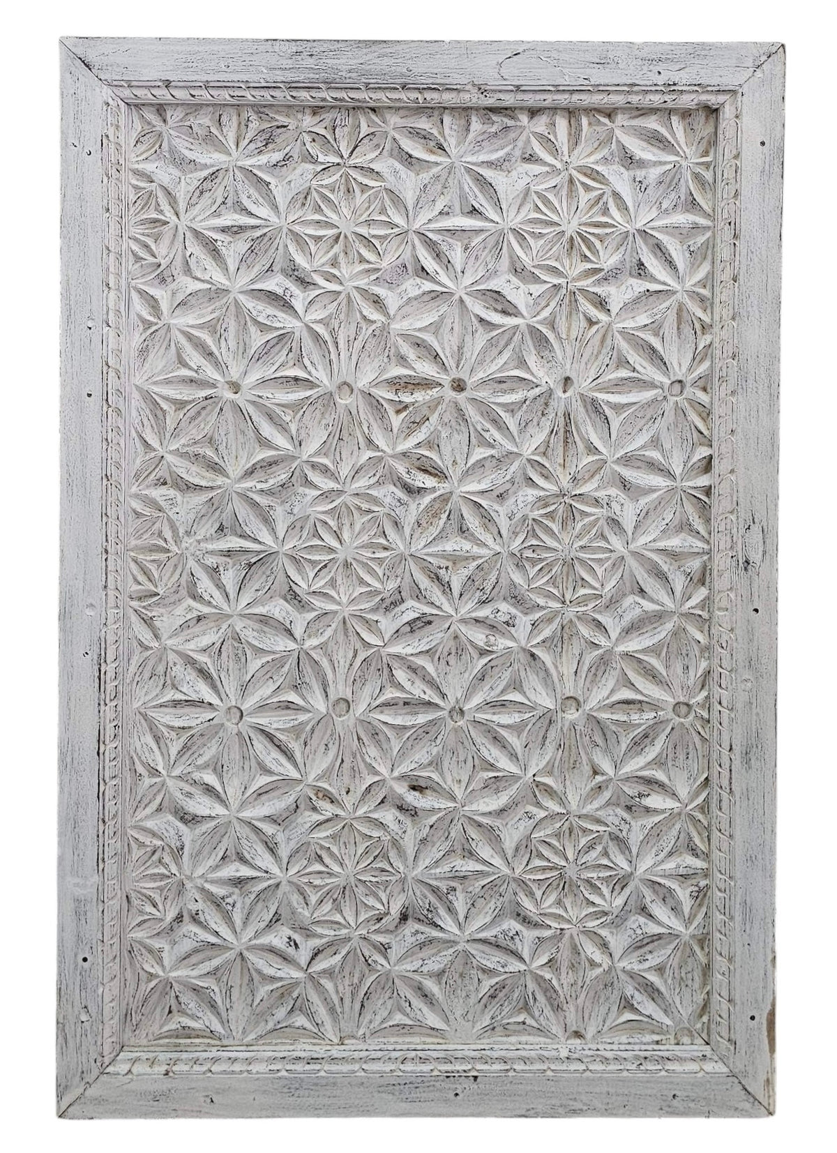 Old teak wall panel