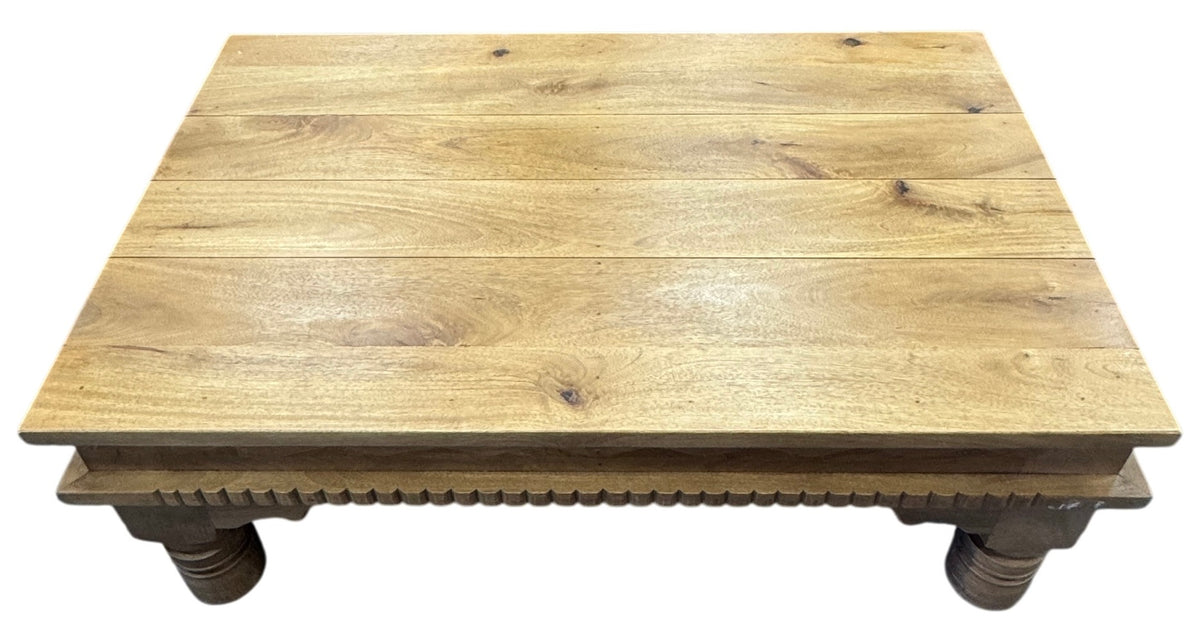 Rectangular coffee table natural