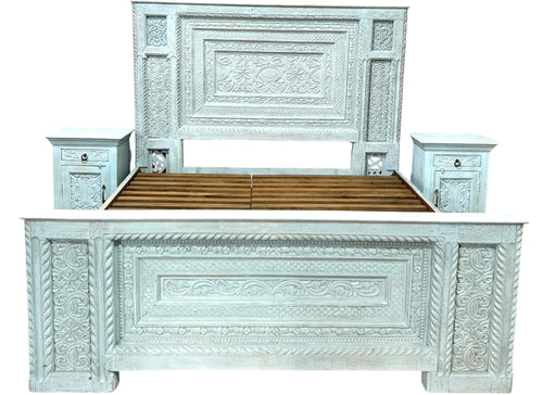 Carved King Bed