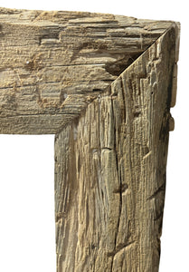 Teak root mirror