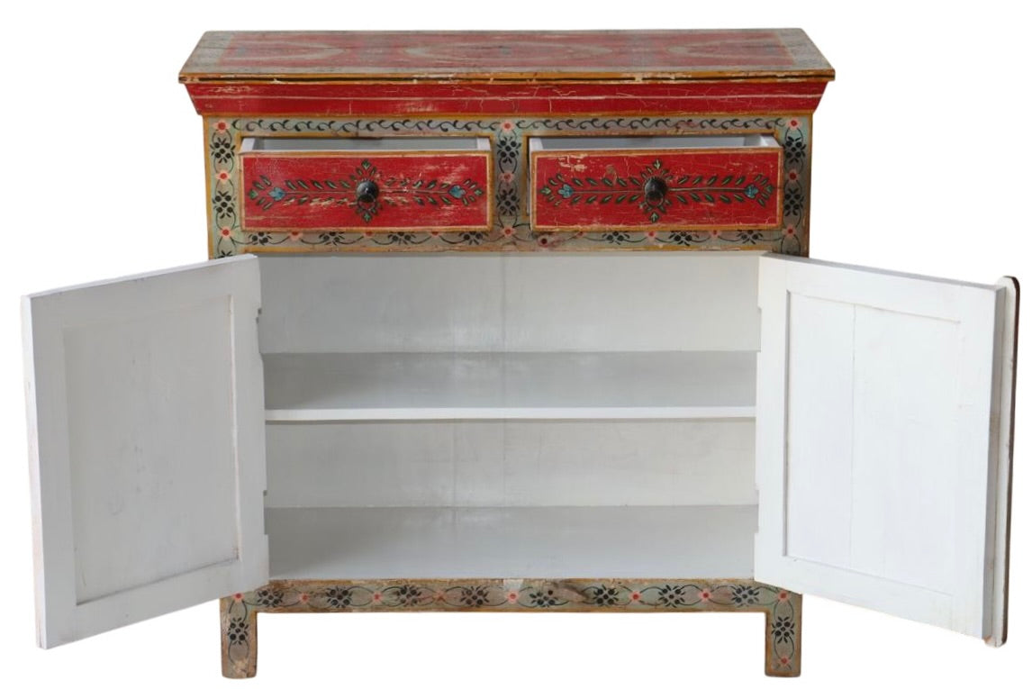 Hand painted cabinet