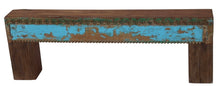 Unique wooden narrow bench