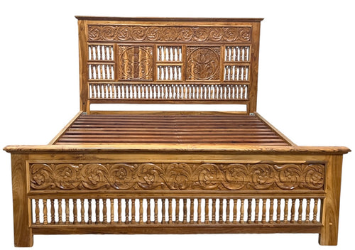 Carved King Bed