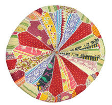 Recycled fabric ottoman