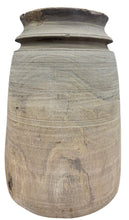 Old wooden pot