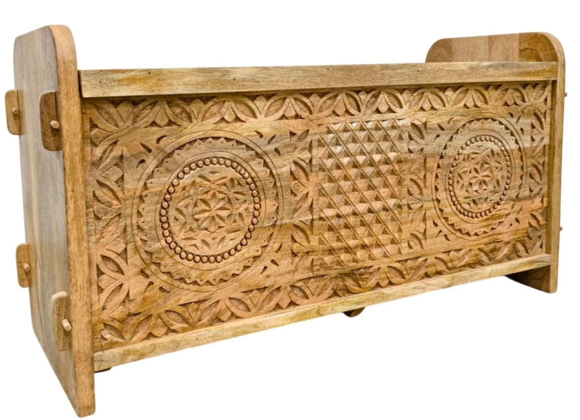 Carved blanket box