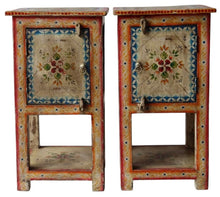 Handpainted bedside / sidetable
