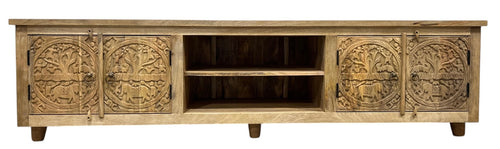 Carved entertainment unit