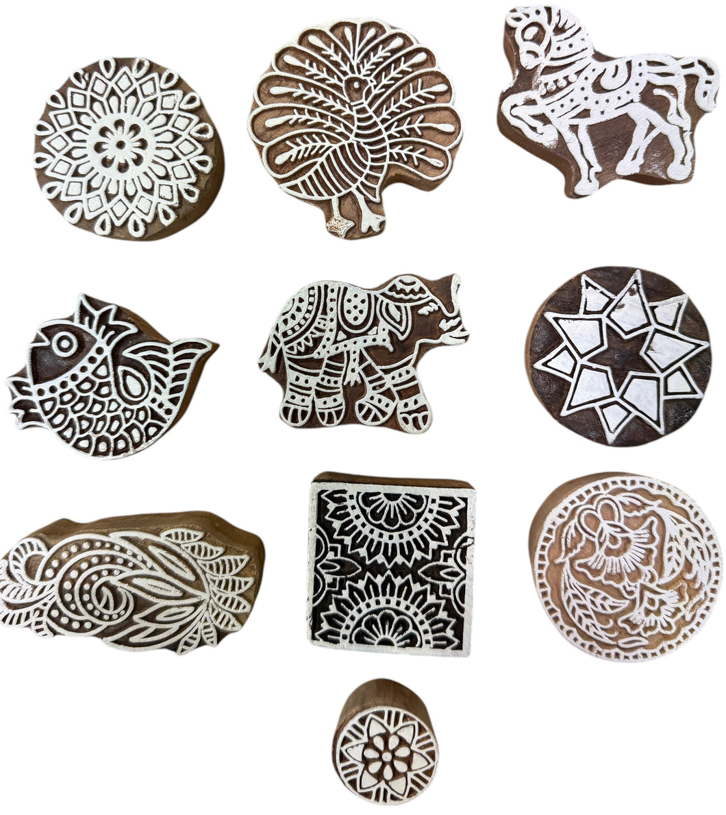 Assorted wooden block