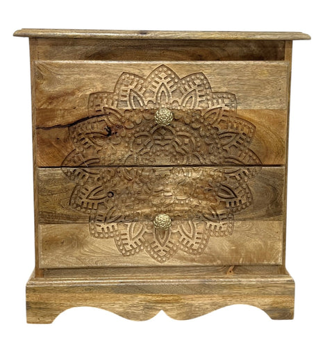 2 drawer bedside / side table