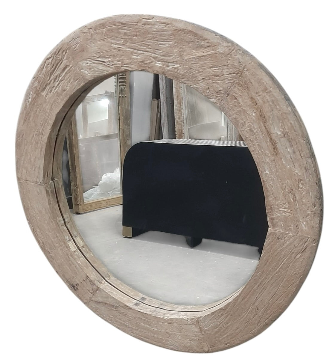 Vintage wheel mirror