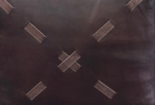 Premium leather large ottoman