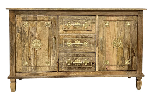 Sideboard timber & brass