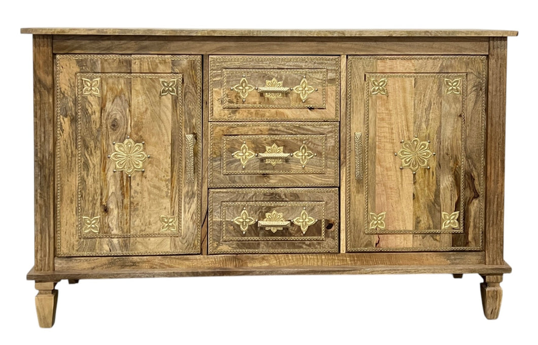 Sideboard timber & brass